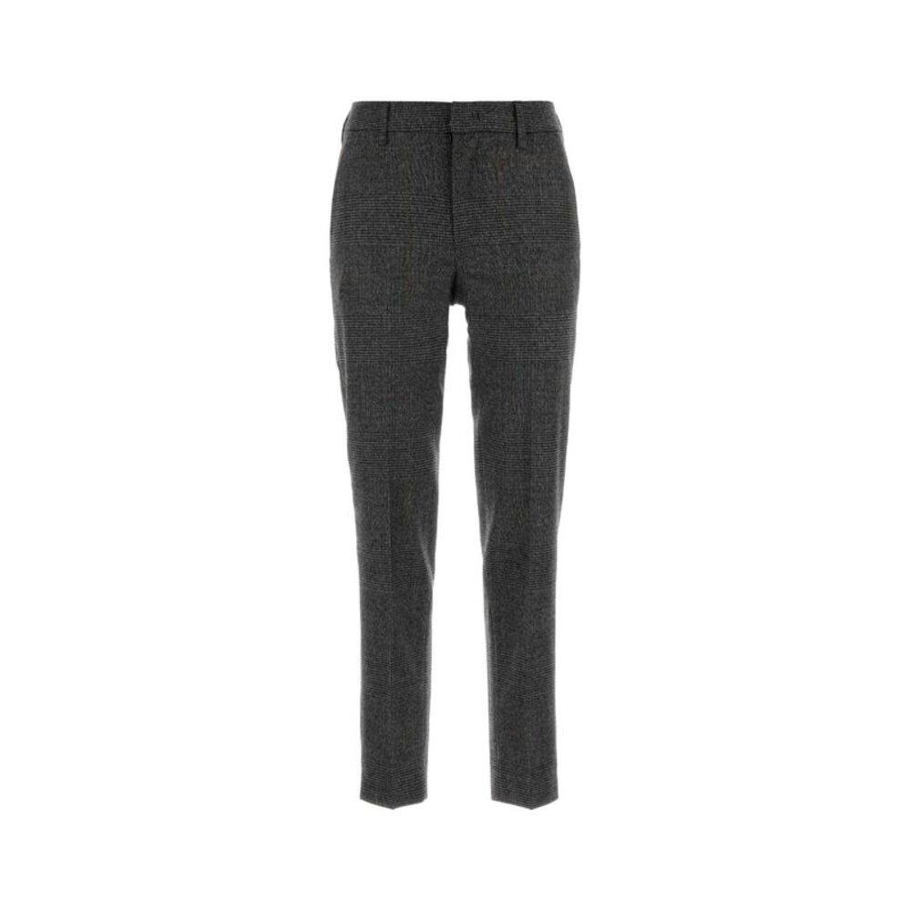 Pt Torino Women Embroidered Stretch Wool Blend Pant